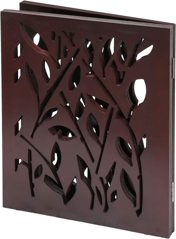 Wood Pet Gate Tri Fold Panel Dog Fence - Image 5