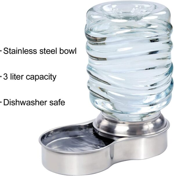 Stainless Pet Water Fountain Bowl - Image 2