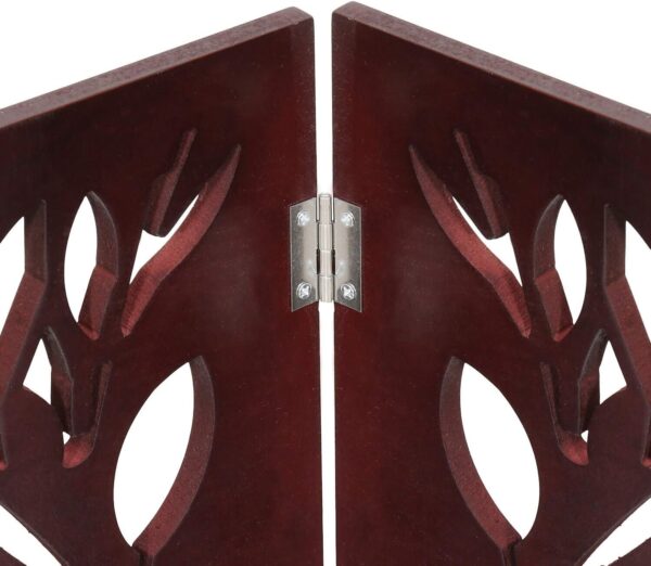 Wood Pet Gate Tri Fold Panel Dog Fence - Image 6