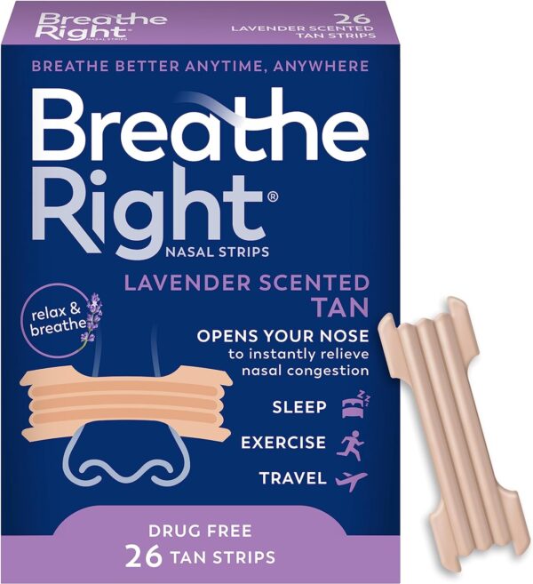 Breathe Right Nasal Strips Lavender Scent
