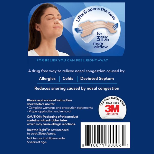 Breathe Right Original Nasal Strips - Image 7
