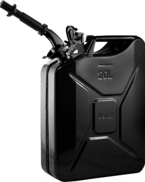 Jerry Fuel Can and Spout System Black (20 Litre)