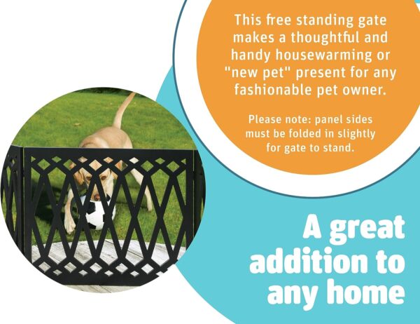 Diamond Design Wood Pet Gate - Image 6