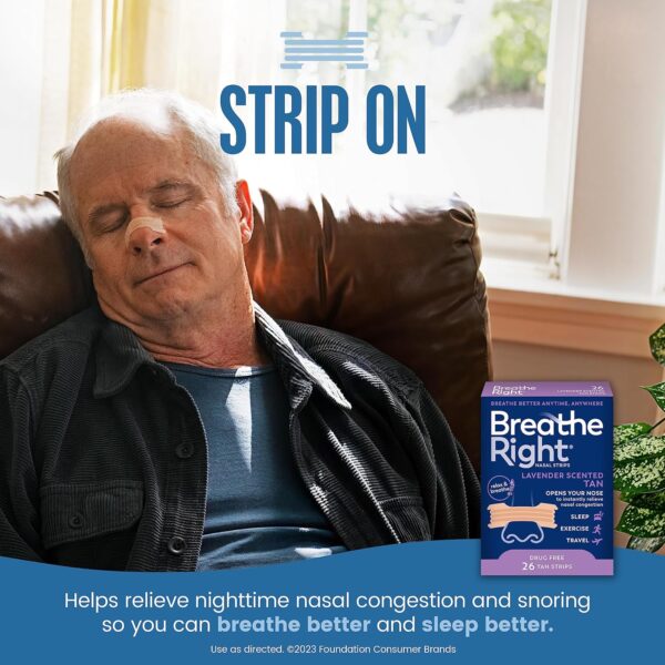 Breathe Right Nasal Strips Lavender Scent - Image 2